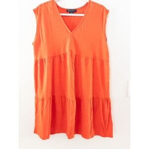 Social Standard by Sanctuary Tiered Dress Sleeveless‎ Casual Orange XL